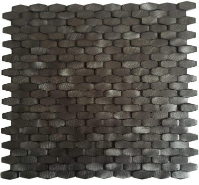 Мозаика Dune 188766 Halley Gunmetal 28.4*30 серая металлическая