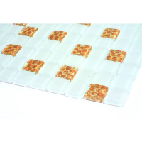 Мозаика стеклянная Kotto Ceramica GMP 0825016 С2 print 13/white mat   300 x 300 х 8   ( 25 х 25 )