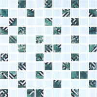Мозаика стеклянная Kotto Ceramica GMP 0825022 С2 print 24/white   300 x 300 х 8   ( 25 х 25 )