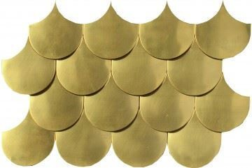 Мозаика Dune 187958 Sirena Gold 30*20 золотистая металлическая