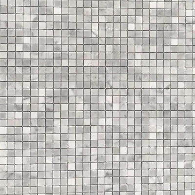 Мраморная мозаика C-MOS Bianco Carrara Pol (15x15) Mozaico de Lux
