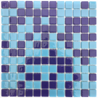 Мозаика стеклянная АкваМо Limited Edition 54 на сетке