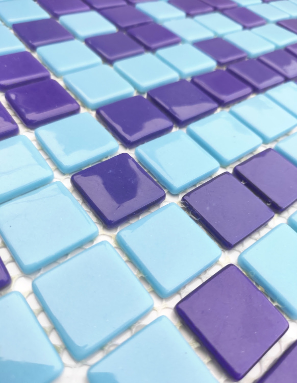 Мозаика стеклянная АкваМо Limited Edition 54 на сетке