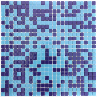 Мозаика стеклянная АкваМо Limited Edition 54 на сетке