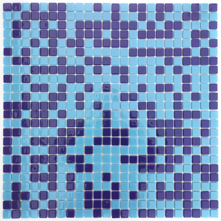 Мозаика стеклянная АкваМо Limited Edition 54 на сетке