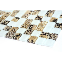 Мозаика стеклянная Kotto Ceramica GMP 0825037 С2 print 38/white mat   300 x 300 х 8   ( 25 х 25 )
