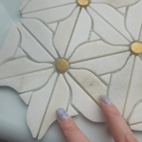 Мозаїка V-MOS VJQ-13 Flower White Mozaico de Lux Мозаїка V-MOS VJQ-13 Flower White Mozaico de Lux