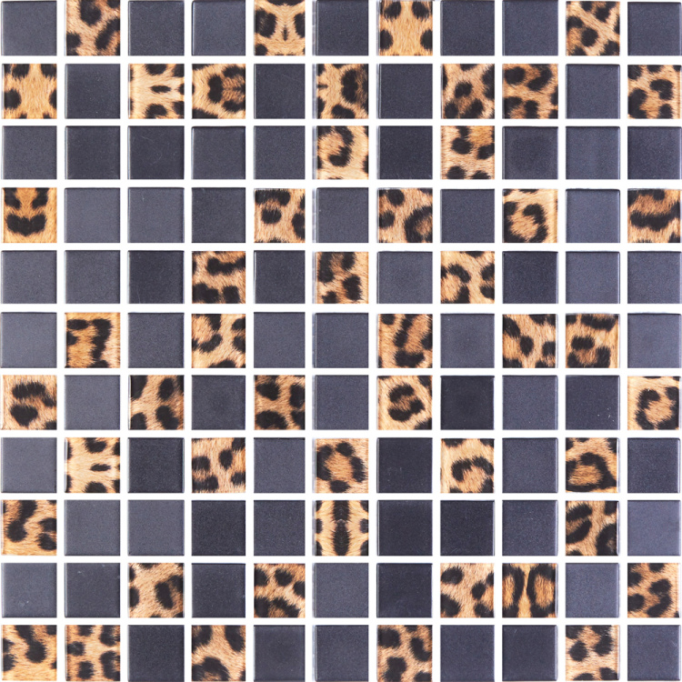 Мозаика стеклянная Kotto Ceramica GMP 0825043 С2 print 41/black mat   300 x 300 х 8   ( 25 х 25 )