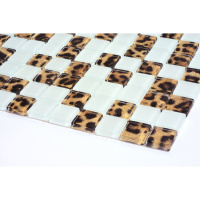 Мозаика стеклянная Kotto Ceramica GMP 0825044 С2 print 41/white mat    300 x 300 х 8   ( 25 х 25 )