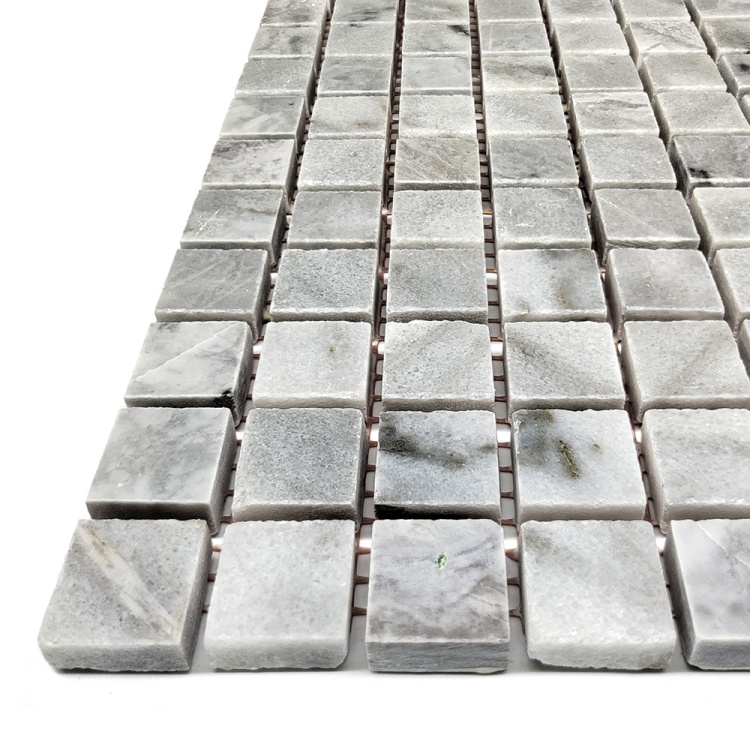 Мозаїка з мармуру Полірована МКР-4П (15x15) Grey Mix
