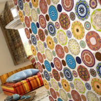 Мозаика Dune Mandala 28*28 цветная керамическая