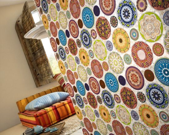 Мозаика Dune Mandala 28*28 цветная керамическая
