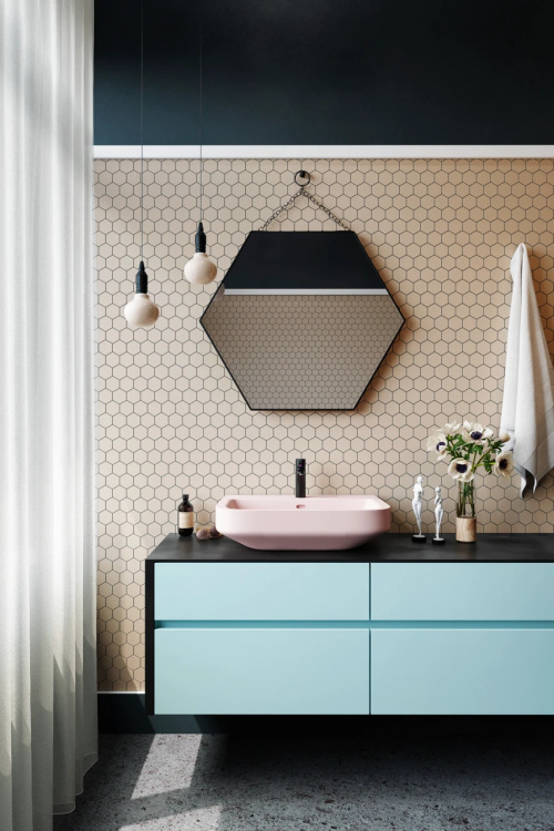 Мозаика керамическая Kotto Ceramica HEXAGON H 6018 Biege Smoke  295 х 295 х 9