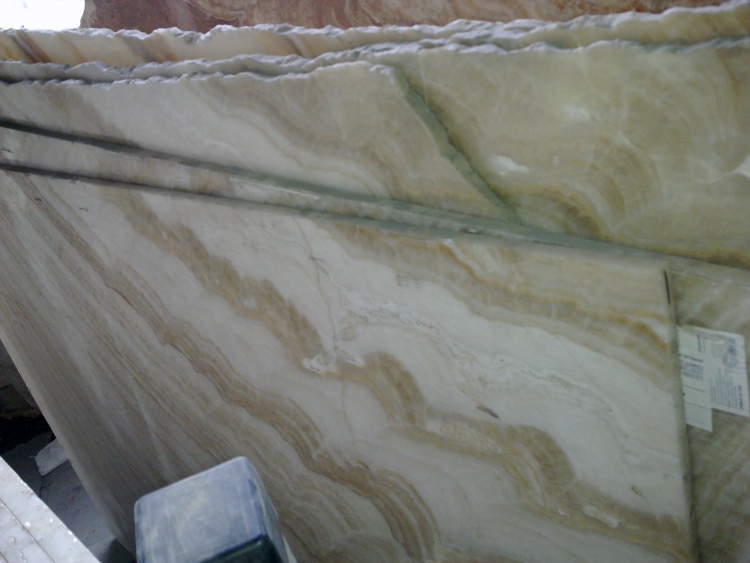 ONYX White and Brown Слэб оникса (сляб) 20мм