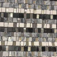 Мозаїка Dune 186535 Ninfa 30*30.5 біла сіра чорна