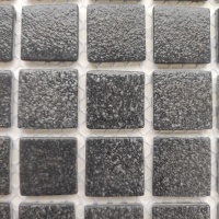 Мозаика из стекла AquaMo PW25209 Black 25x25x4 (317x317) мм глянцевая на сетке