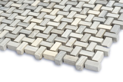 Мозаика из керамогранита Kotto Ceramica MI7 10200402C Grigio Freddo  300 x 300 х 10 ( прямоугольник 10 x 20 )