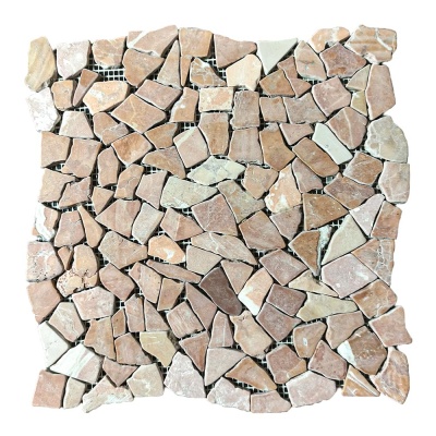 Мозаика из мрамораМатовая МКР-ХСВ (хаотичная) Terracotta Mix