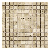 Мозаика из травертина Полированная МКР-2П (23x23) Travertine Classic