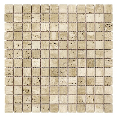 Мозаика из травертина Полированная МКР-2П (23x23) Travertine Classic