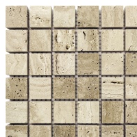 Мозаика из травертина Полированная МКР-2П (23x23) Travertine Classic