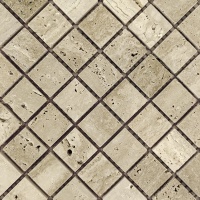 Мозаика из травертина Полированная МКР-2П (23x23) Travertine Classic