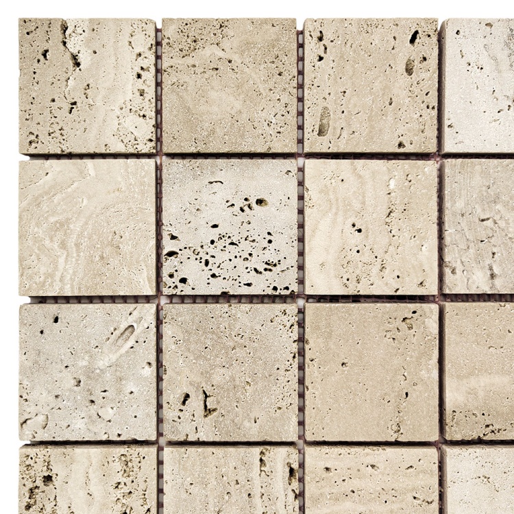 Мозаика из травертина Матовая МКР-3СН (47x47) Travertine Classic