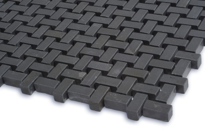 Мозаика из керамогранита Kotto Ceramica MI7 10200406C Nero  300 x 300 х 10 ( прямоугольник 10 x 20 )