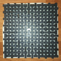 Мозаика из керамогранита Kotto Ceramica MI7 10200406C Nero  300 x 300 х 10 ( прямоугольник 10 x 20 )