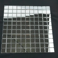 Мозаика зеркальная DecorStoneHub Zs-1inch-Z серебристая 304х304 мм дюймовая для стен ванной комнаты