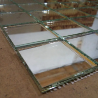 Мозаика зеркальная DecorStoneHub Zs-1inch-Z серебристая 304х304 мм дюймовая для стен ванной комнаты