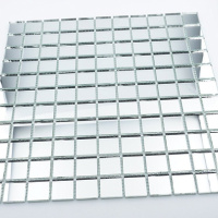 Мозаика зеркальная DecorStoneHub Zs-1inch-Z серебристая 304х304 мм дюймовая для стен ванной комнаты