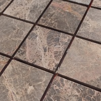 Мозаїка з мармуру Матова МКР-3СН (47x47) Emperador Mix