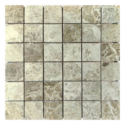 Мозаика из мрамора Полированная МКР-3П (47x47) Emperador Light G