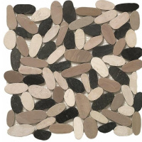 Мозаика Dune 185913 Pebbles Light 30.5*31.5 бежевая черная