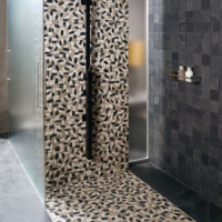 Мозаика Dune 185913 Pebbles Light 30.5*31.5 бежевая черная