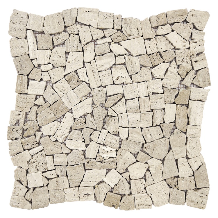 Мозаика из травертина Матовая МКР-ХСВ (хаотичная) Travertine Classic