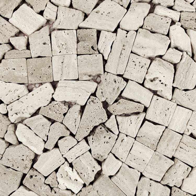 Мозаика из травертина Матовая МКР-ХСВ (хаотичная) Travertine Classic