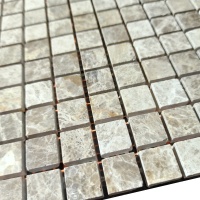 Мозаика из мрамора Полированная МКР-4П (15x15) Emperador Light G