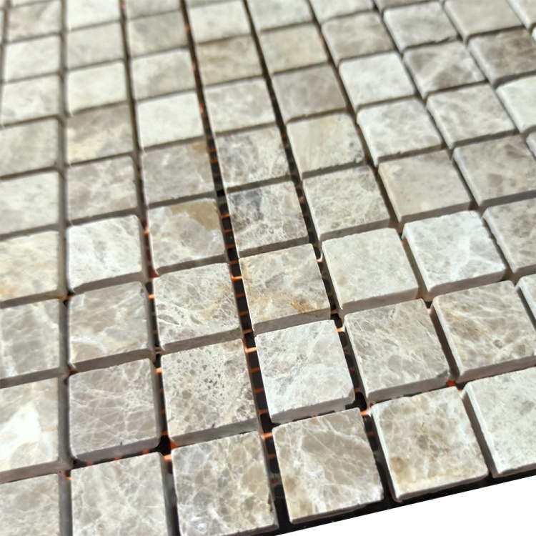 Мозаика из мрамора Полированная МКР-4П (15x15) Emperador Light G