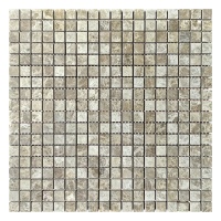 Мозаика из мрамора Полированная МКР-4П (15x15) Emperador Light G