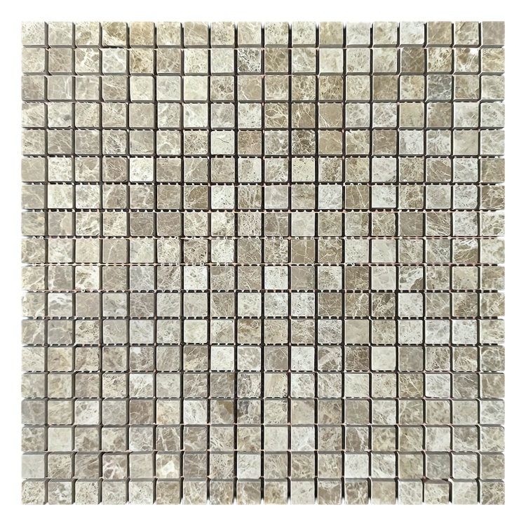 Мозаика из мрамора Полированная МКР-4П (15x15) Emperador Light G