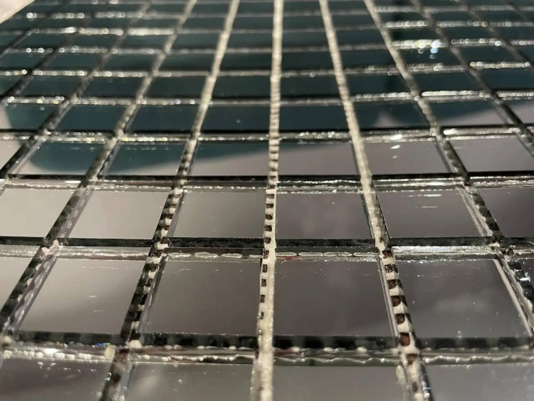 Мозаика зеркальная DecorStoneHub Zs-2x2-G графитовая 274х274 мм для жилых помещений и квартиры