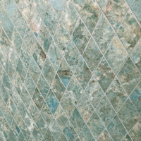 Мозаика Dune 188716 Amazonite Diamonds 23*25 зеленая керамогранит