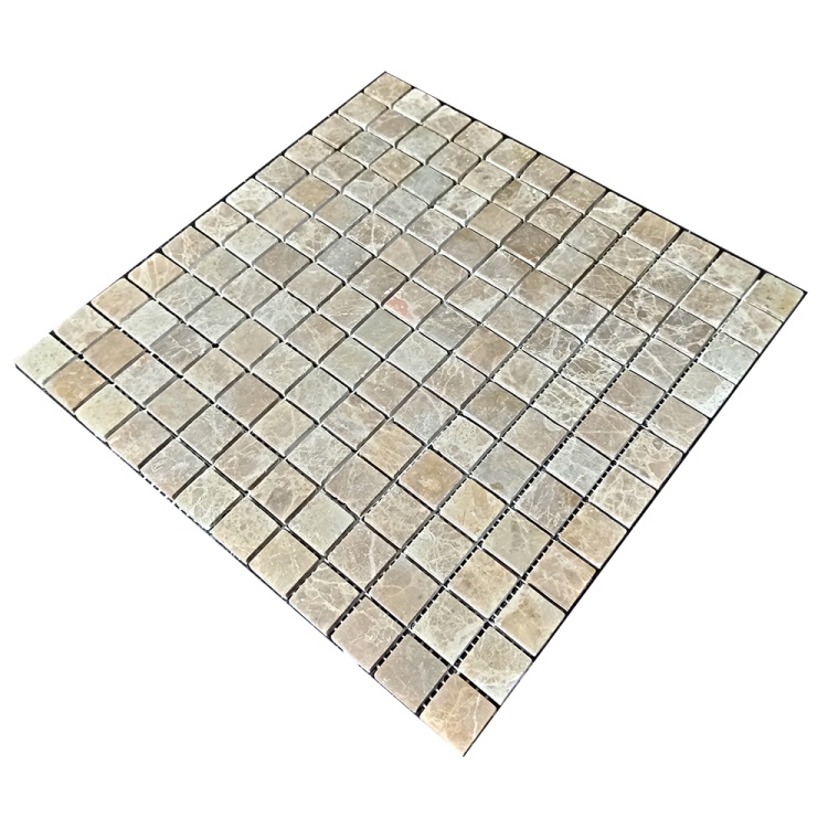Мозаїка з мармуру Матова МКР-2СВ (23x23) Emperador Light D