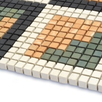 Мозаїка з керамограніту Kotto Ceramica MI7 DE 173 Salino\Dorato\Terraverde\Nero 300x300х10 (кубик 10x10)