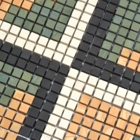 Мозаїка з керамограніту Kotto Ceramica MI7 DE 173 Salino\Dorato\Terraverde\Nero 300x300х10 (кубик 10x10)