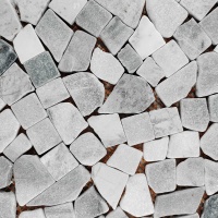 Мозаика из мрамора Матовая МКР-ХСВ (хаотичная) White Mix
