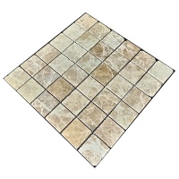 Мозаика из мрамора Матовая МКР-3СВ (47x47) Emperador Light D