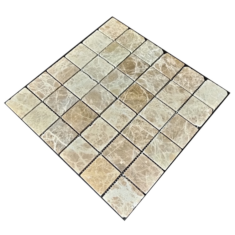 Мозаика из мрамора Матовая МКР-3СВ (47x47) Emperador Light D